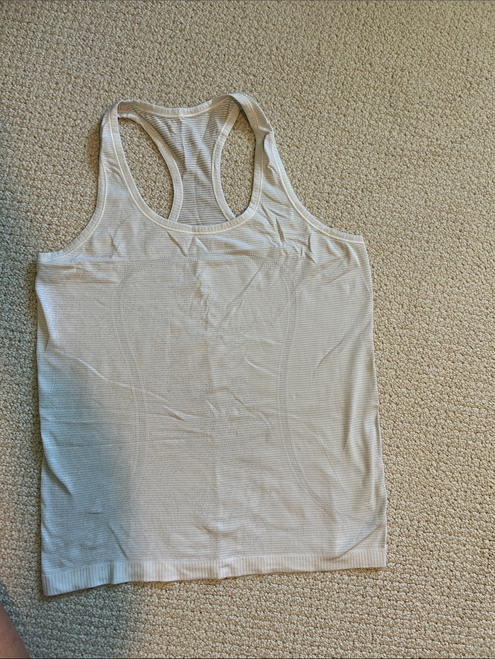 lululemon athletica Light Gray Racerback Tank Top